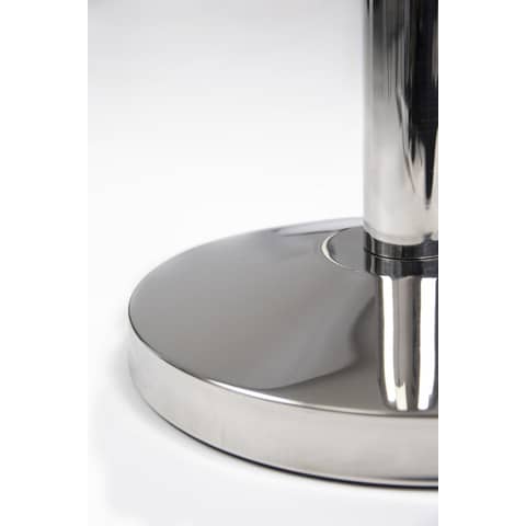 Set di 2 colonne segnapercorso Securit® 93x33x33 cm nastro retrattile nero 210 cm acciaio inox  grigio-nero RS-RT-LW-CH